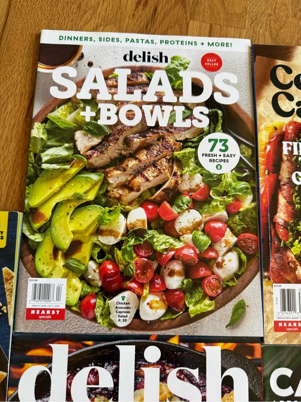 Bundle of 5 Delish Magazine Cookbooks